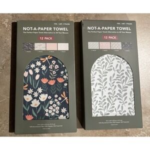 2-EverGrace Not-A-Paper Towel Reusable Towels 12-pack Each 13"x8.5" NEW
